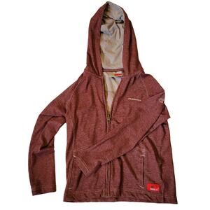 CRAGHOPPER Nosilife Insect Shield Full Zip Burgundy Hooded Sweatshirt Age 7-8